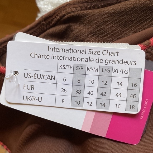 NWT XOXO chocolate brown bikini bottom with embroidered flower pattern‌‌‌‌‌‌‌ - Picture 8 of 10